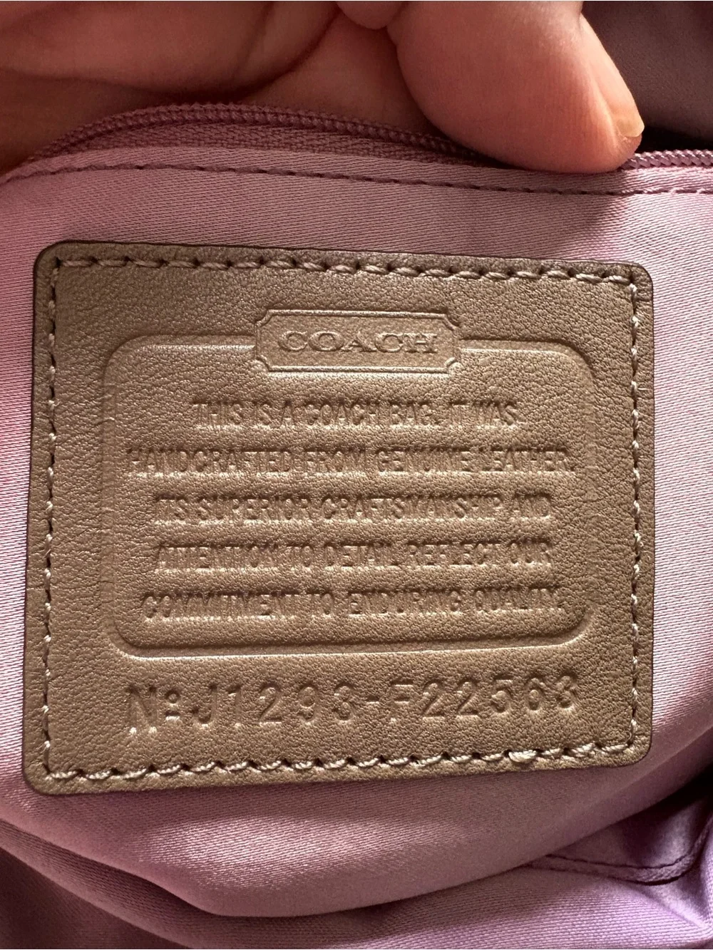 Coach Taupe Pleated Leather Sophia Satchel